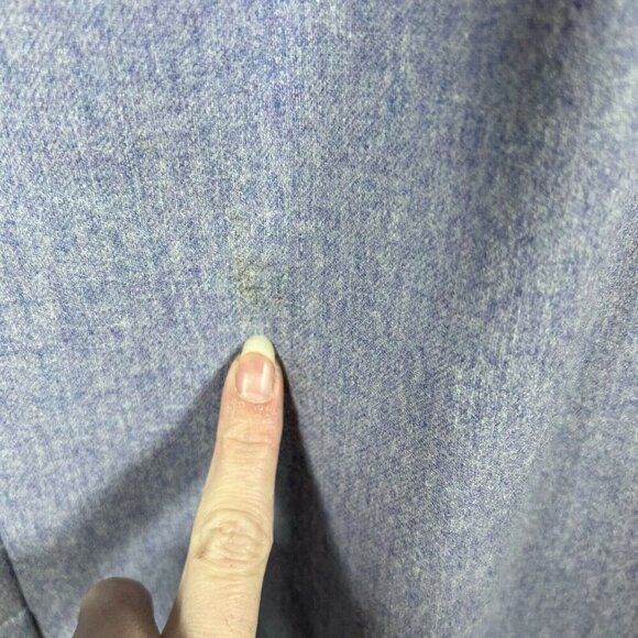 VTG Pendleton Women Solid Blue‎ 100% Wool Straight & Pencil Knee Length Skirt 16 - Picture 6 of 10